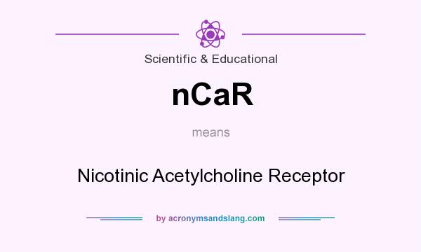 What does nCaR mean? It stands for Nicotinic Acetylcholine Receptor