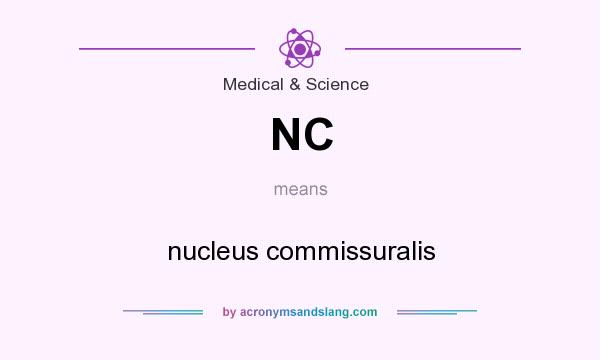 What does NC mean? It stands for nucleus commissuralis