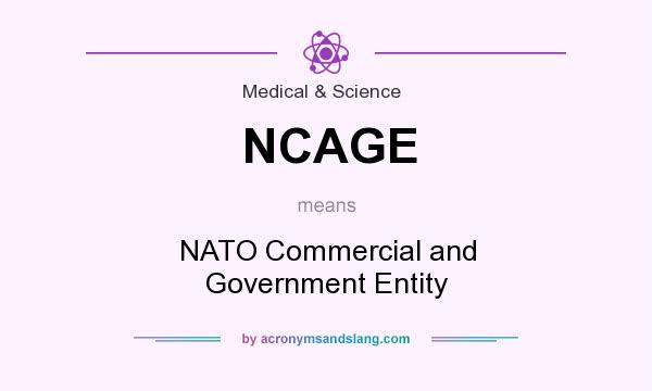 What does NCAGE mean? It stands for NATO Commercial and Government Entity