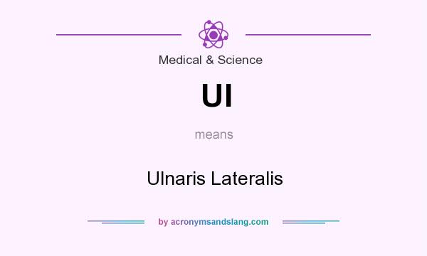 What does Ul mean? It stands for Ulnaris Lateralis