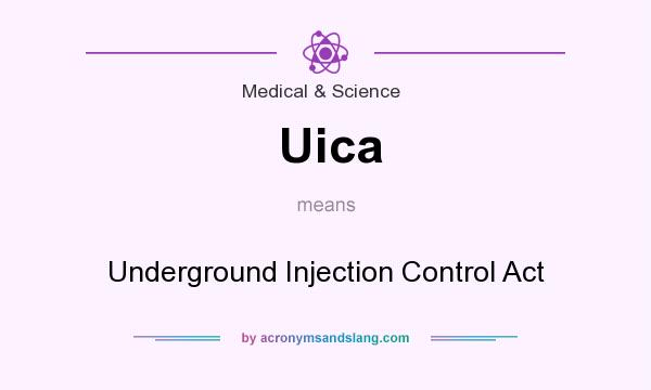 What does Uica mean? It stands for Underground Injection Control Act