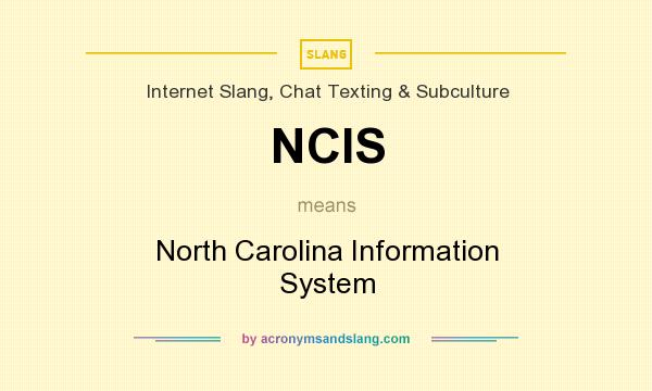 What does NCIS mean? It stands for North Carolina Information System