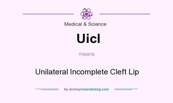 What does Uicl mean? It stands for Unilateral Incomplete Cleft Lip