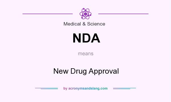 What does NDA mean? It stands for New Drug Approval