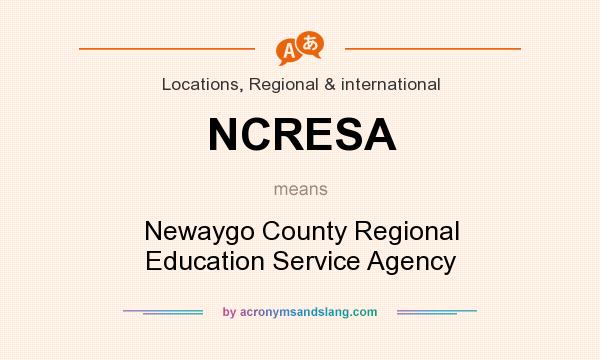 What does NCRESA mean? It stands for Newaygo County Regional Education Service Agency