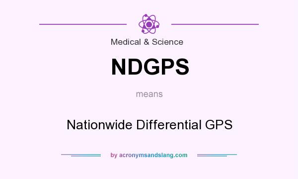 What does NDGPS mean? It stands for Nationwide Differential GPS
