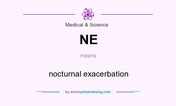 What does NE mean? It stands for nocturnal exacerbation