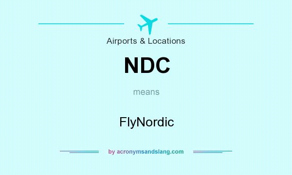 What does NDC mean? It stands for FlyNordic