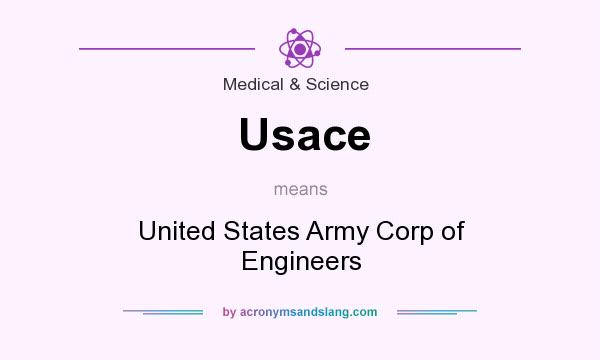 What does Usace mean? It stands for United States Army Corp of Engineers