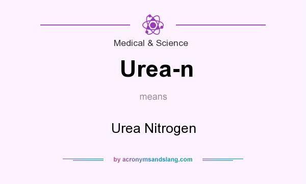 What does Urea-n mean? It stands for Urea Nitrogen
