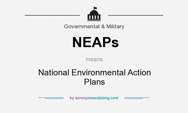 What does NEAPs mean? It stands for National Environmental Action Plans