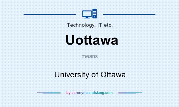 What does Uottawa mean? It stands for University of Ottawa