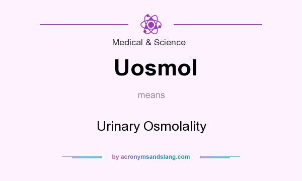What does Uosmol mean? It stands for Urinary Osmolality