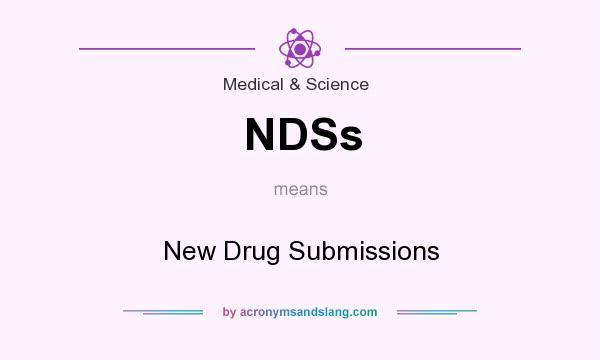 What does NDSs mean? It stands for New Drug Submissions