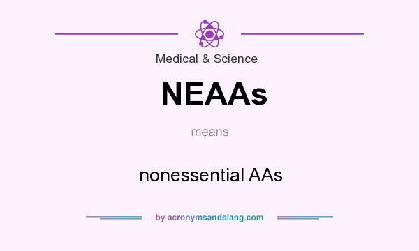 What does NEAAs mean? It stands for nonessential AAs