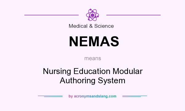 What does NEMAS mean? It stands for Nursing Education Modular Authoring System