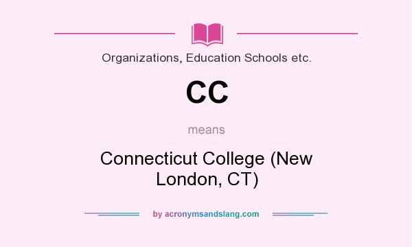 What does CC mean? It stands for Connecticut College (New London, CT)