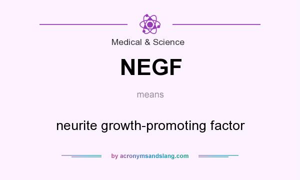 What does NEGF mean? It stands for neurite growth-promoting factor