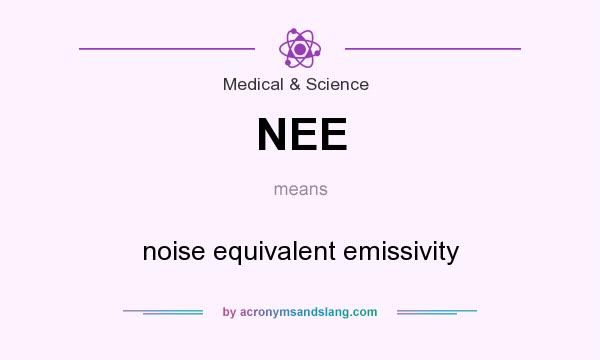 What does NEE mean? It stands for noise equivalent emissivity