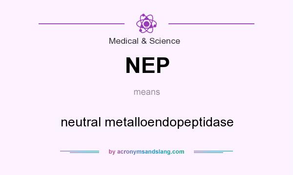 What does NEP mean? It stands for neutral metalloendopeptidase