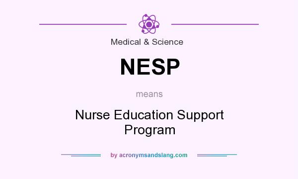 What does NESP mean? It stands for Nurse Education Support Program