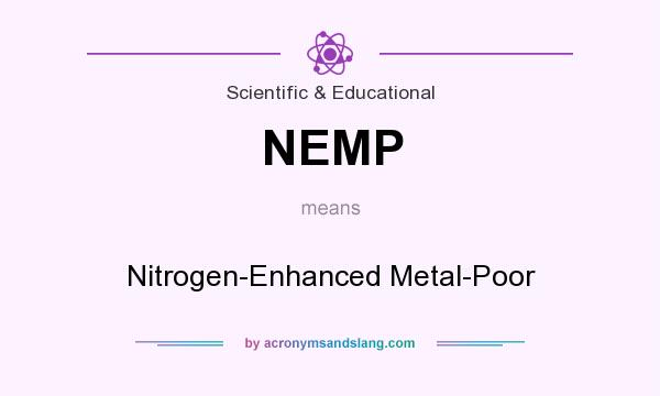 What does NEMP mean? It stands for Nitrogen-Enhanced Metal-Poor