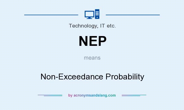 What does NEP mean? It stands for Non-Exceedance Probability
