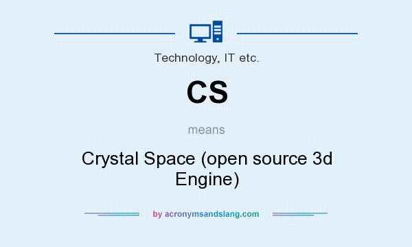 What does CS mean? It stands for Crystal Space (open source 3d Engine)