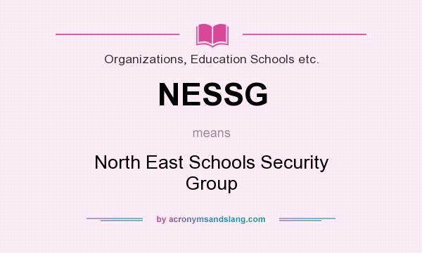 What does NESSG mean? It stands for North East Schools Security Group