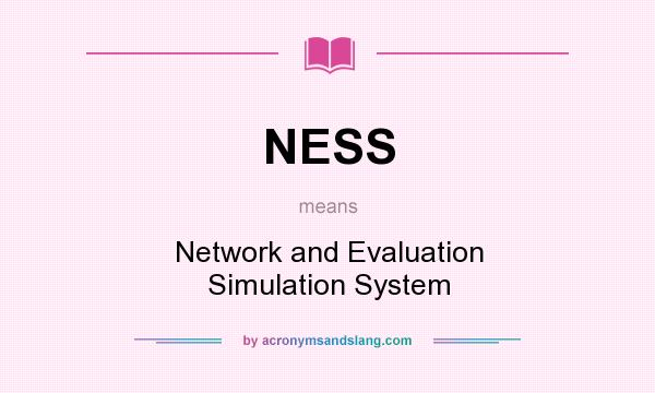 What does NESS mean? It stands for Network and Evaluation Simulation System