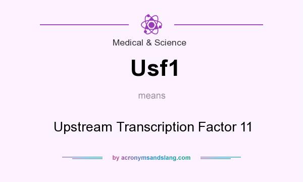 What does Usf1 mean? It stands for Upstream Transcription Factor 11