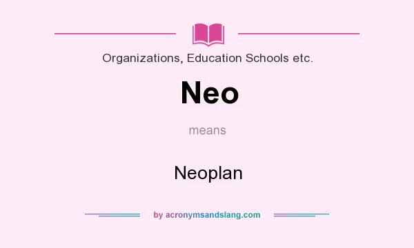 What does Neo mean? It stands for Neoplan