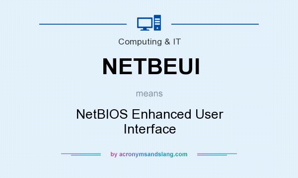 What does NETBEUI mean? It stands for NetBIOS Enhanced User Interface