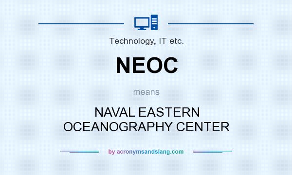 What does NEOC mean? It stands for NAVAL EASTERN OCEANOGRAPHY CENTER
