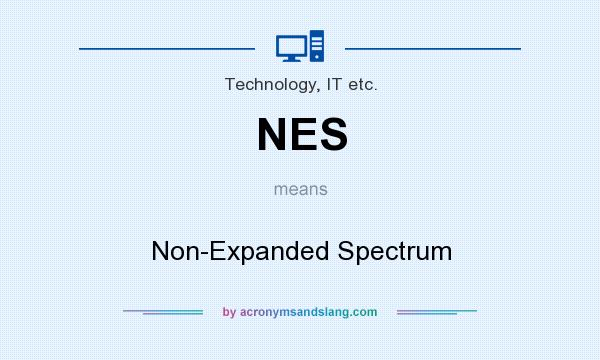 What does NES mean? It stands for Non-Expanded Spectrum