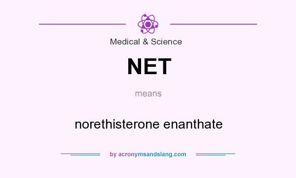 What does NET mean? It stands for norethisterone enanthate