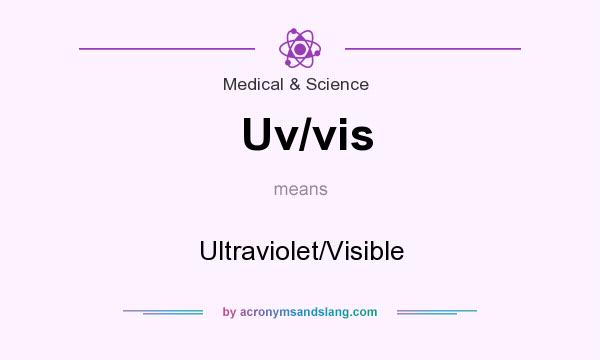 What does Uv/vis mean? It stands for Ultraviolet/Visible