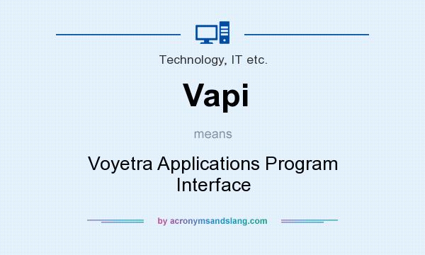What does Vapi mean? It stands for Voyetra Applications Program Interface