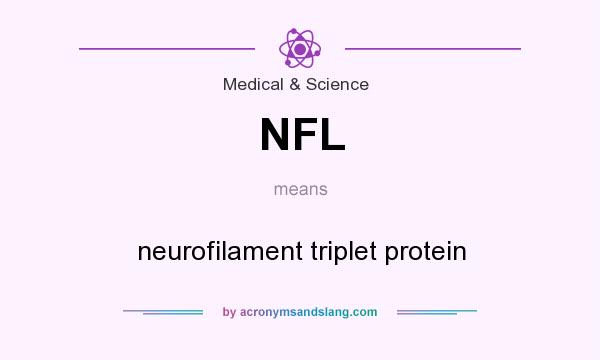 What does NFL mean? It stands for neurofilament triplet protein