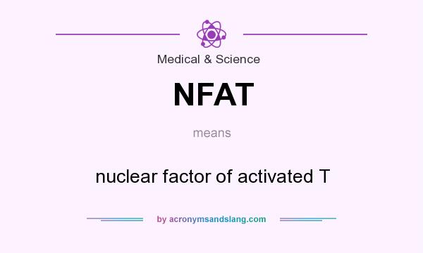 What does NFAT mean? It stands for nuclear factor of activated T