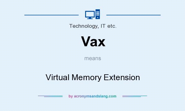 What does Vax mean? It stands for Virtual Memory Extension