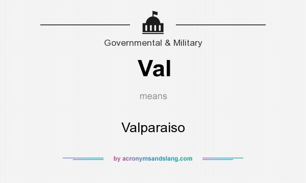 What does Val mean? It stands for Valparaiso