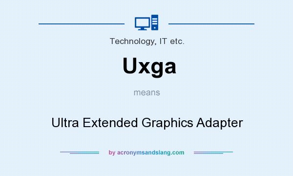 What does Uxga mean? It stands for Ultra Extended Graphics Adapter