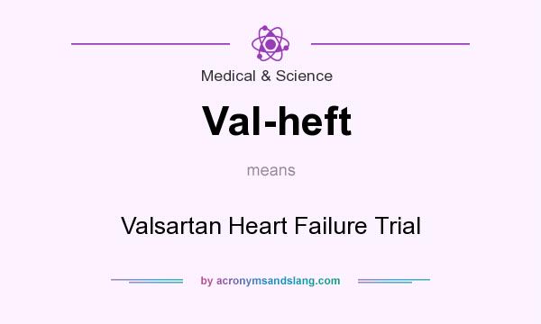 What does Val-heft mean? It stands for Valsartan Heart Failure Trial