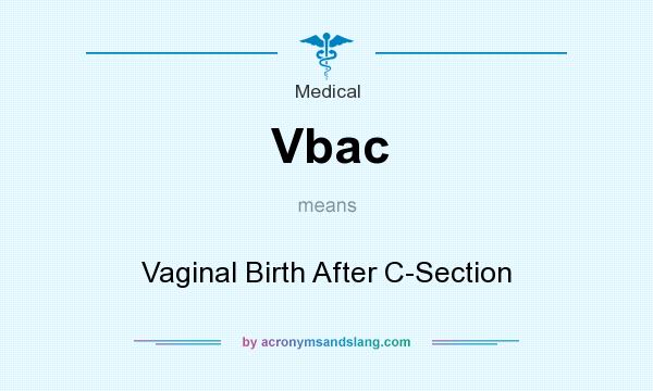 What does Vbac mean? It stands for Vaginal Birth After C-Section
