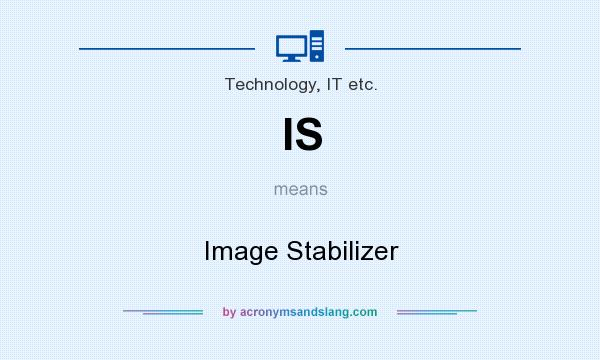 What does IS mean? It stands for Image Stabilizer