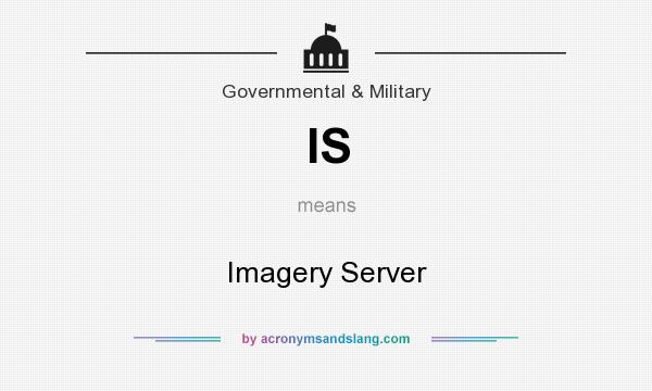 What does IS mean? It stands for Imagery Server