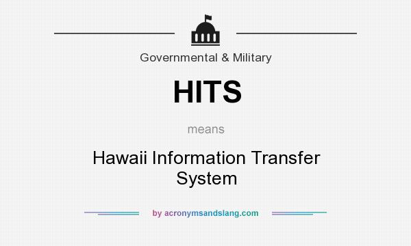 What does HITS mean? It stands for Hawaii Information Transfer System