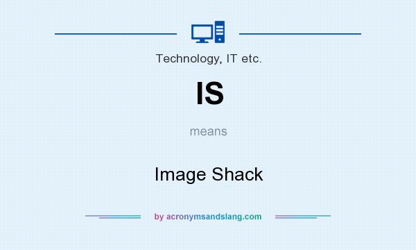 What does IS mean? It stands for Image Shack