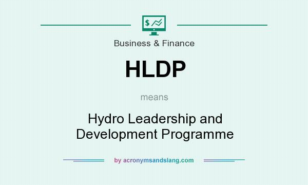 What does HLDP mean? It stands for Hydro Leadership and Development Programme